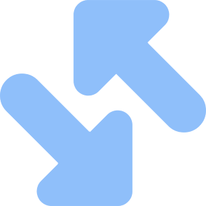 Triangle Arrow Transfer Diagonal Large 4 Icon from Core Flat Set