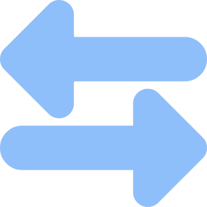 Triangle Arrow Transfer Horizontal Large 3 Icon from Core Flat Set