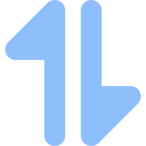 Triangle Arrow Transfer Vertical Large 1 Icon from Core Flat Set