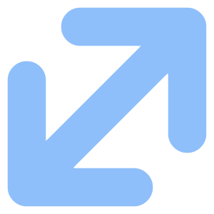 Diagonal Line Arrow Large 1 Icon from Core Flat Set