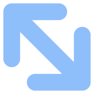Diagonal Line Arrow Large 2 Icon from Core Flat Set