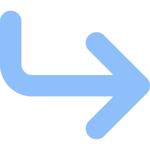 Line Arrow Bend Down Right Large Icon from Core Flat Set