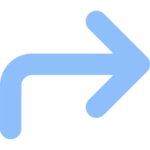 Line Arrow Bend Up Right Large Icon from Core Flat Set
