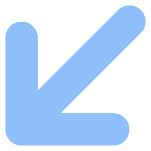 Line Arrow Diagonal Bottom Left Large Icon from Core Flat Set