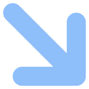 Line Arrow Diagonal Bottom Right Large Icon from Core Flat Set