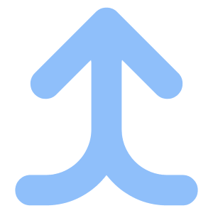 Line Arrow Merge Vertical Large Icon from Core Flat Set