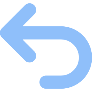 Line Arrow Turn Backward Large Icon from Core Flat Set