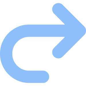 Line Arrow Turn Forward Large Icon from Core Flat Set