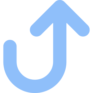 Line Arrow Turn Up Right Large Icon from Core Flat Set