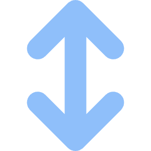 Line Arrow Vertical Large Icon from Core Flat Set