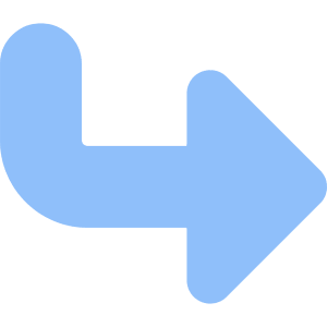 Triangle Arrow Bend Down Right Large Icon from Core Flat Set