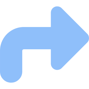 Triangle Arrow Bend Up Right Large Icon from Core Flat Set