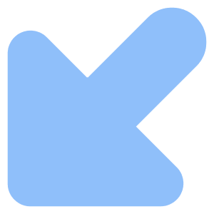 Triangle Arrow Diagonal Bottom Left Large Icon from Core Flat Set