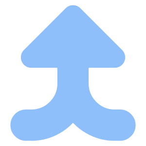 Triangle Arrow Merge Vertical Large Icon from Core Flat Set