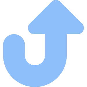 Triangle Arrow Turn Up Large Icon from Core Flat Set