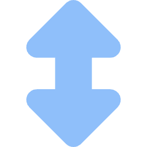 Triangle Arrow Vertical Large Icon from Core Flat Set