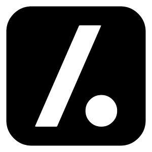 Slash Dot Logo Icon from Logos Block - Free Set