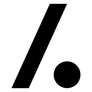 Slash Dot Logo Icon from Logos Solid - Free Set