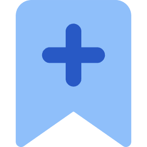 Add Bookmark Icon from Core Flat Set