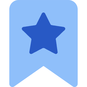 Bookmark Favorite Star Icon from Core Flat Set