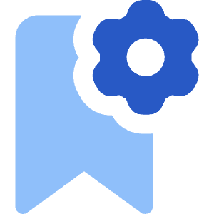 Bookmark Setting Gear Icon from Core Flat Set