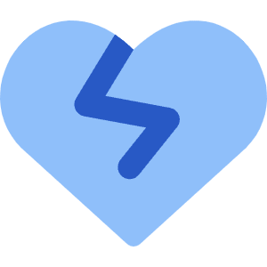 Broken Heart Icon from Core Flat Set