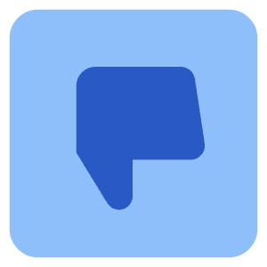Dislike Square Icon from Core Flat Set