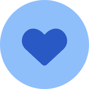 Heart Circle Icon from Core Flat Set