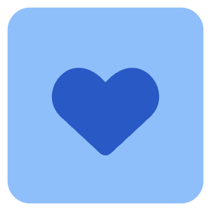 Heart Square Icon from Core Flat Set