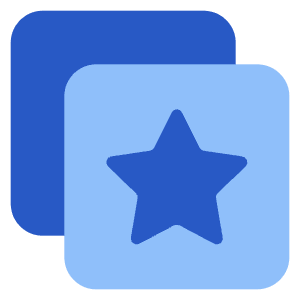 Stack Star Bookmark Manage Icon from Core Flat Set