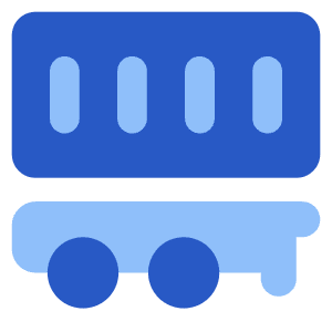 Container Delivery Icon from Core Flat Set