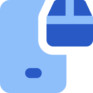 Mobile Package Online Icon from Core Flat Set