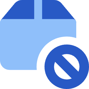 Shipment Block Icon from Core Flat Set