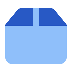 Shipment Box Solo Icon from Core Flat Set