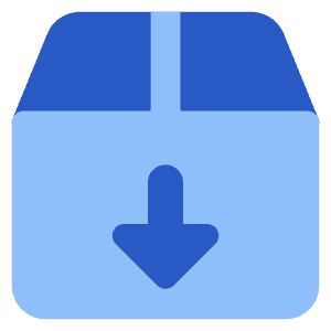 Shipment Download Icon from Core Flat Set