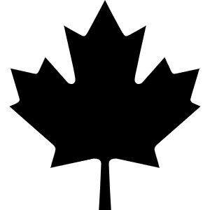 Canadian Maple Leaf Icon from Font Awesome Solid Set