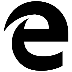 Edge Legacy Icon from Font Awesome Solid Set