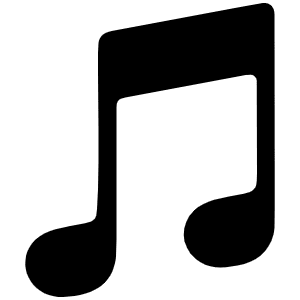 Itunes Note Icon from Font Awesome Solid Set