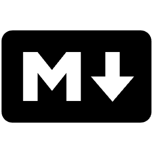 Markdown Icon from Font Awesome Solid Set
