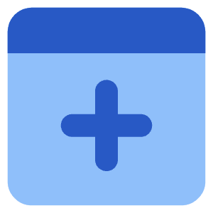 Browser Add Icon from Core Flat Set