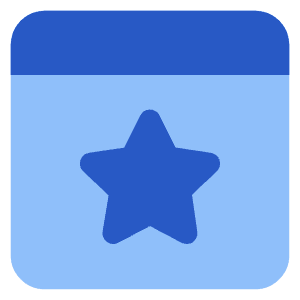 Browser Favorite Star Icon from Core Flat Set