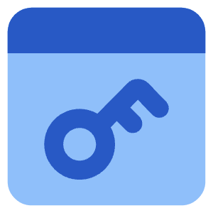 Browser Key Icon from Core Flat Set