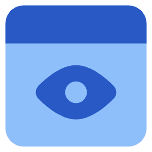 Web Browser Preview View Count Icon from Core Flat Set