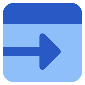 Web Browser Tab Move Icon from Core Flat Set