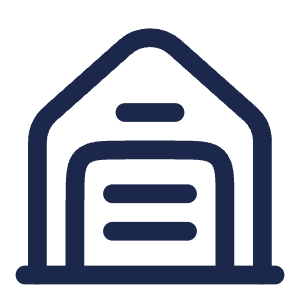 Garage Icon from Solar Linear Set