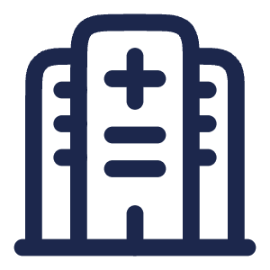 Hospital Icon from Solar Linear Set