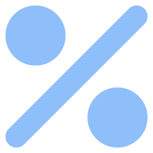 Discount Percent Alternate Icon from Core Flat Set