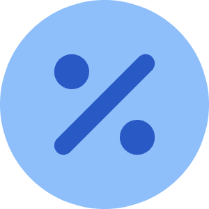 Discount Percent Circle Icon from Core Flat Set