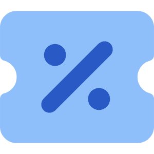 Discount Percent Coupon Icon from Core Flat Set