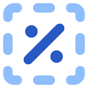 Discount Percent Cutout Icon from Core Flat Set